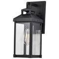 Product Image of Corning 1 Light Medium Wall Lantern Matte Black w/ Clear Glass
