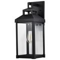 Product Image of Corning 1 Light Large Wall Lantern Matte Black w/ Clear Glass
