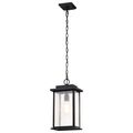 Product Image of Sullivan Collection Outdoor 16 inch Hanging Light Matte Black Finish w/ Clear Seeded Glass