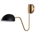 Product Image of Trilby 1 Light Wall Sconce Matte Black w/ Burnished Brass