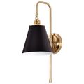 Product Image of Dover 1 Light Wall Sconce Black w/ Vintage Brass