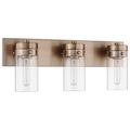 Product Image of Intersection 3 Light Vanity Burnished Brass w/ Clear Glass