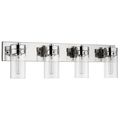 Product Image of Intersection 4 Light Vanity Polished Nickel w/ Clear Glass