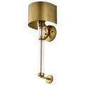 Product Image of Teagon 1 Light Wall Sconce Natural Brass Finish Metal Shade
