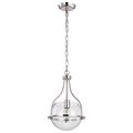 Product Image of Amado 1 Light Pendant 10 Inches Polished Nickel Finish Clear Glass