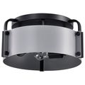Product Image of Altos 3 Light Semi Flush 14 Inches Gray and Matte Black Finish