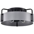 Product Image of Altos 4 Light Semi Flush 18 Inches Gray and Matte Black Finish