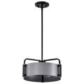 Product Image of Altos 3 Light Small Pendant Gray and Matte Black Finish