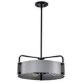 Product Image of Altos 4 Light Medium Pendant Gray and Matte Black Finish