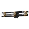 Product Image of Marsden 3 Light Vanity Matte Black and Natural Brass Finish