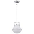Product Image of Valdora 1 Light Pendant 10 Inches Polished Nickel White Opal Glass