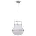 Product Image of Valdora 1 Light Pendant 14 Inches Polished Nickel White Opal Glass