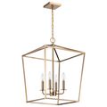 Product Image of Emma 4 Light Small Pendant Burnished Brass Finish