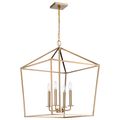Product Image of Emma 4 Light Large Pendant Burnished Brass Finish
