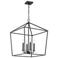 Product Image of Emma 4 Light Small Pendant Matte Black Finish