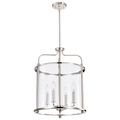 Product Image of Yorktown 4 Light Pendant Polished Nickel Finish Clear Glass