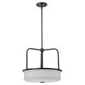 Product Image of Warren 17 Inch Pendant Gun Metal w/ Satin White Glass