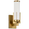 Product Image of Roselle 1 Light Vanity Natural Brass w/ White Glass