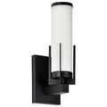 Product Image of Roselle 1 Light Vanity Matte Black w/ White Glass