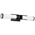 Product Image of Roselle 2 Light Vanity Matte Black w/ White Glass