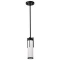 Product Image of Roselle Mini Pendant Matte Black w/ White Glass