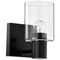 Product Image of Clarksville 1 Light Vanity Matte Black w/ Clear Glass
