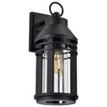 Product Image of Wilton 1 Light Large Wall Lantern Matte Black w/ Clear Seeded Glass