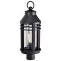 Product Image of Wilton 1 Light Post Top Matte Black w/ Clear Seeded Glass