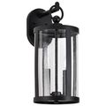 Product Image of Broadstone 2 Light Medium Wall Lantern Matte Black w/ Clear Seeded Glass