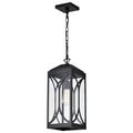 Product Image of Oaklyn 1 Light Hanging Lantern Matte Black w/ Clear Glass