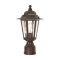 Product Image of Cornerstone 1 Light 14" Post Lantern w/ Clear Seed Glass