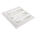 Product Image of 4" White Hood Style Plastic Fresh Air Intake Vent w/ Removable Screen