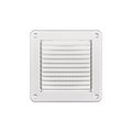 Product Image of 4" White Mini Louvered Plastic Fresh Air Intake Vent, Flush Mount