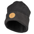 Product Image of Heavy Knit Hat, Leather Logo (Black)