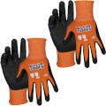 Product Image of Cut Level A1 Knit Dipped Gloves, Touchscreen Capable (Large, 2 Pairs)