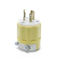 Product Image of Locking Plug, 20A, 125V Industrial Grade (Yellow & White)