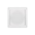 Product Image of 6" White Mini Louvered Plastic Fresh Air Intake Vent, Flush Mount
