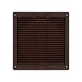 Product Image of 8" Brown Mini Louvered Plastic Fresh Air Intake Vent, Flush Mount