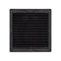 Product Image of 8" Black Mini Louvered Plastic Fresh Air Intake Vent, Flush Mount