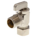 Product Image of 1/2" Nom Compression (5/8" OD) x 1/2" Female Solder or 1/2" MIP Angle Stop & Isolation Valve, Lead Free (Chrome Plated)