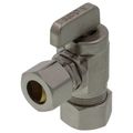 Product Image of 1/2" Nom Comp (5/8" OD) x 1/2" OD Comp Angle Supply Stop, Lead Free (Chrome Plated)