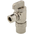 Product Image of 1/2" Female CPVC x 3/8" OD Comp, Angle Supply Stop, Lead Free (Chrome Plated)