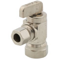 Product Image of 3/8" FIP x 3/8" OD Compression Angle Stop Valve, Lead Free (Chrome Plated)