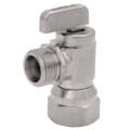 Product Image of 1/2" FIP x 1/2" NPSM Angle Supply Stop, Lead Free (Chrome Plated)