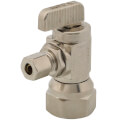 Product Image of 1/2" FIP x 1/4" OD Compression Angle Stop Valve, Lead Free (Chrome Plated Brass)
