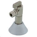 Product Image of 1/2" Expansion Pex x 3/8" OD Compression Angle Finishing Valve w/ 7/8" OD Deep Bell Escutcheon, Lead Free