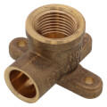 Product Image of 1/2" CxF Brass 90-Degree Drop Ear Elbow, 3 Ears