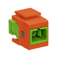 Product Image of Quickport, Simplex Sc Adapter, Sm/apc, Zirconia Ceramic, Female Front/back (Orange)