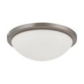 Product Image of Button LED 13" Flush Mount Fixture Brushed Nickel Finish LED Module Included
