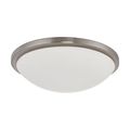 Product Image of Button LED 17" Flush Mount Fixture Brushed Nickel Finish LED Module Included